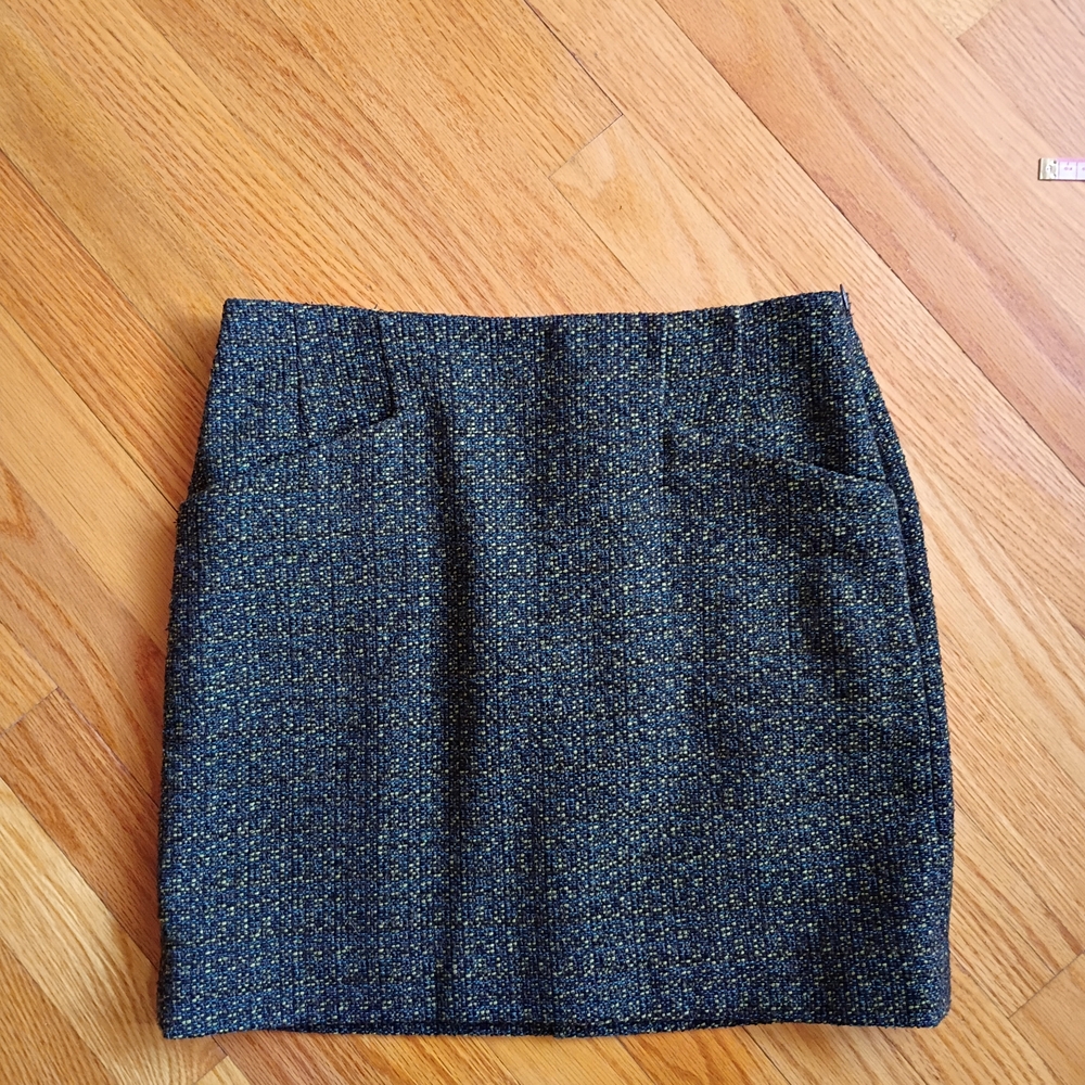 Vintage Outback Red Skirt Women Size 0 Green Mini Lined Pockets - Picture 5 of 15
